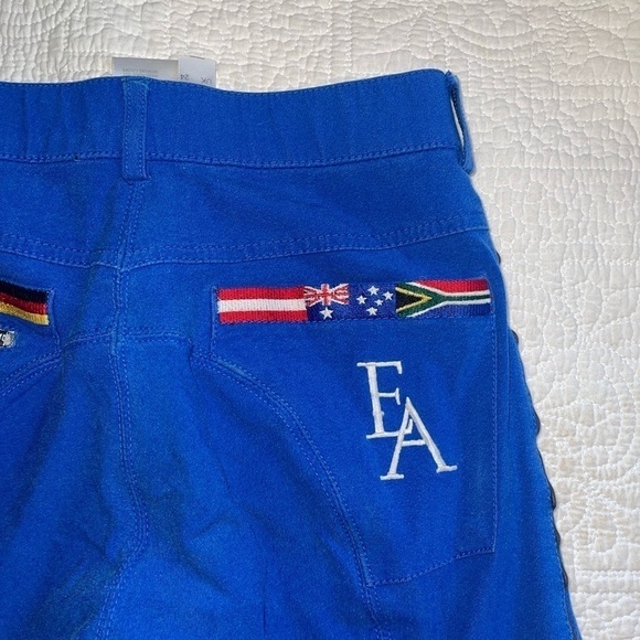 Rider wear breeches blue with flags - Picture 2 of 7